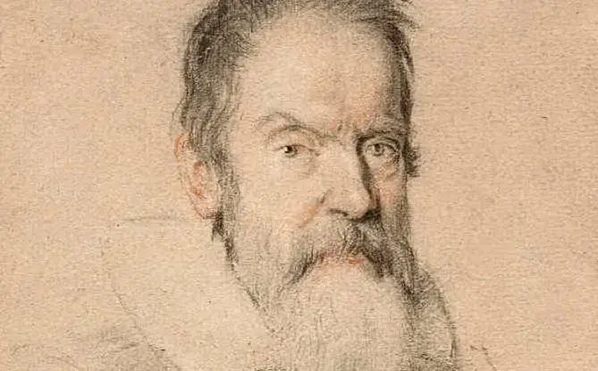 Galileo Galilei disegnato da Ottavio Leoni (Ansa)