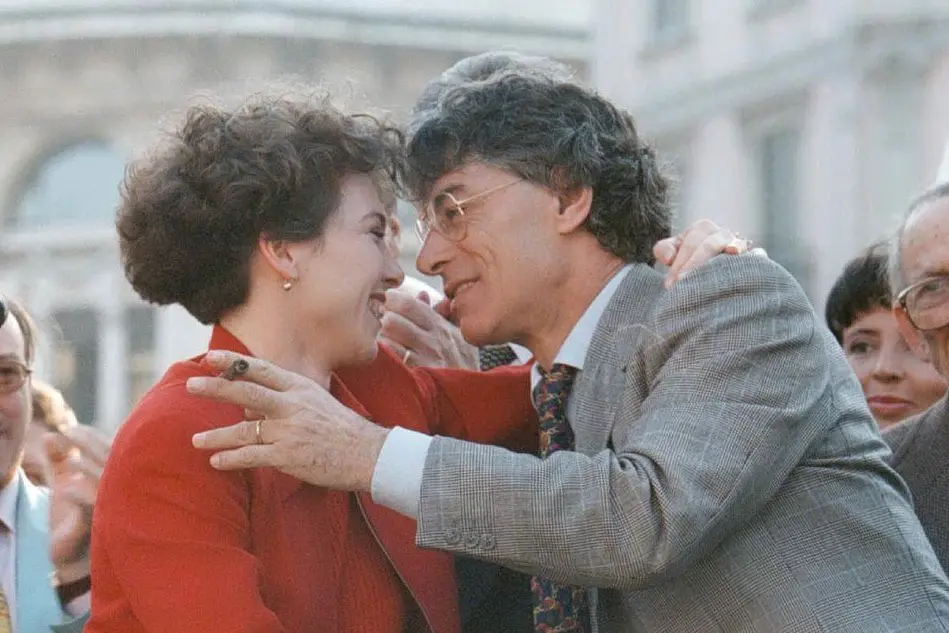 Con Umberto Bossi (Ansa)