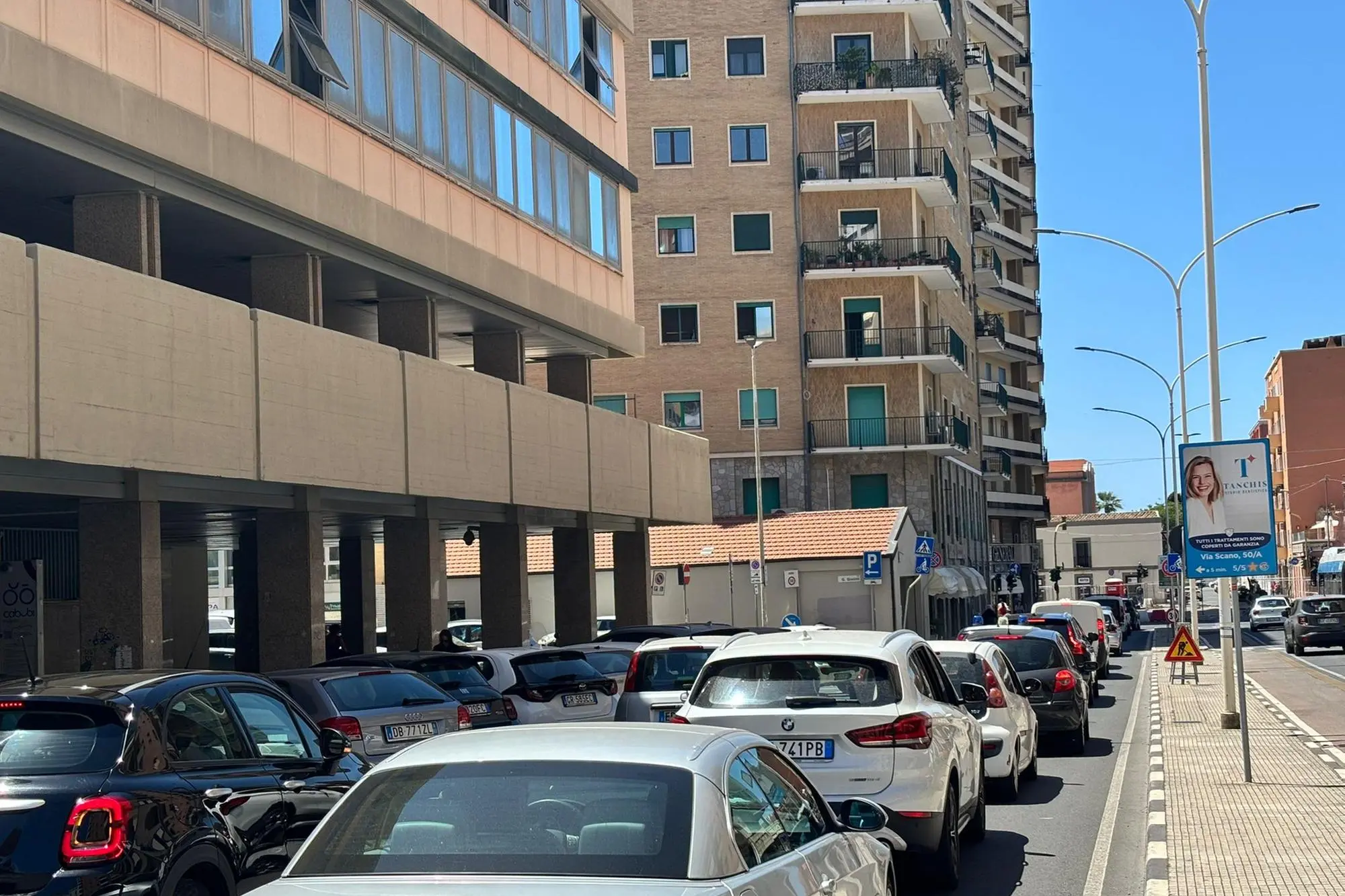 Cagliari, via XX settembre chiusa per lavori: disagi per il traffico