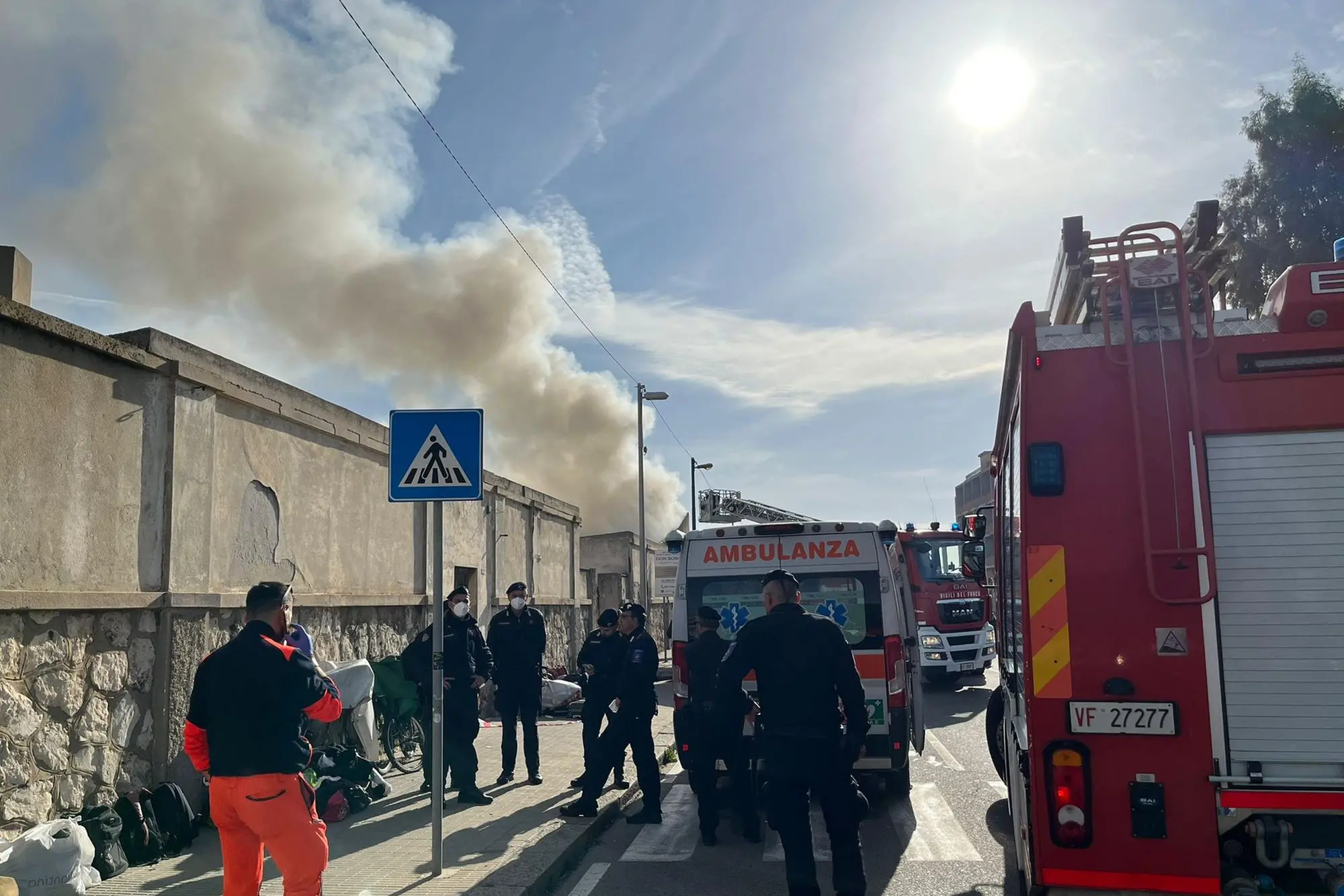 Firefighters on site (Photo Vercelli)