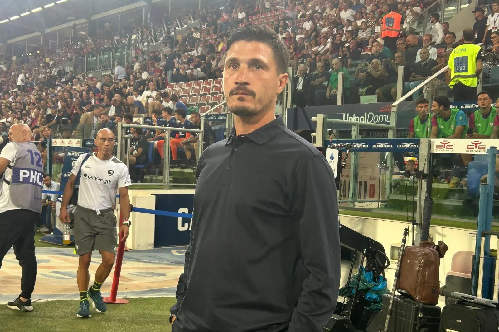 Fabio Pisacane prima di Cagliari-Virtus Entella (foto Fabio Murru)