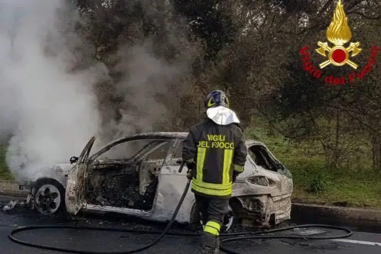 L'intervento dei vigili del fuoco