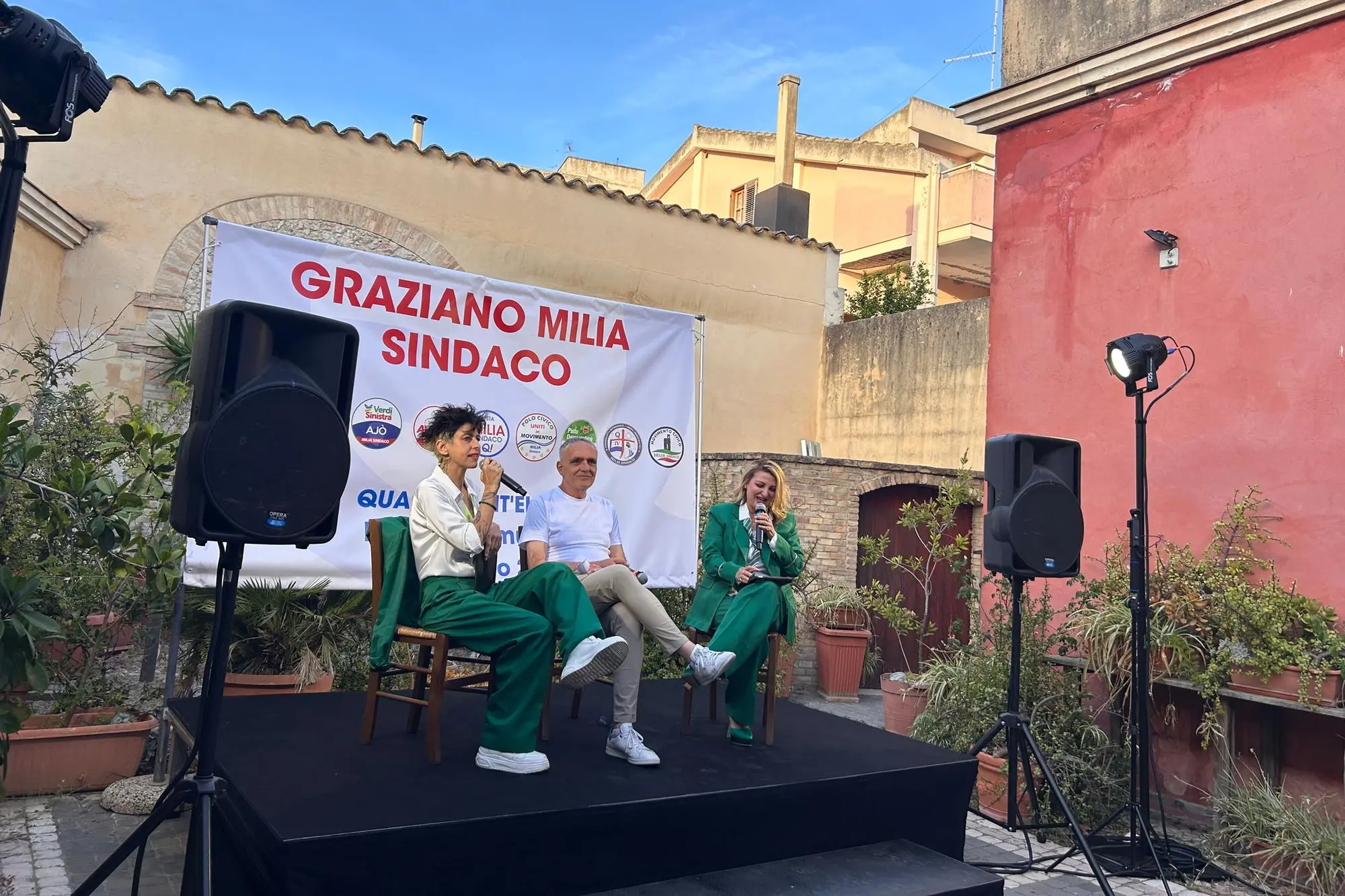 La chiusura della campagna elettorale di Graziano Milia
