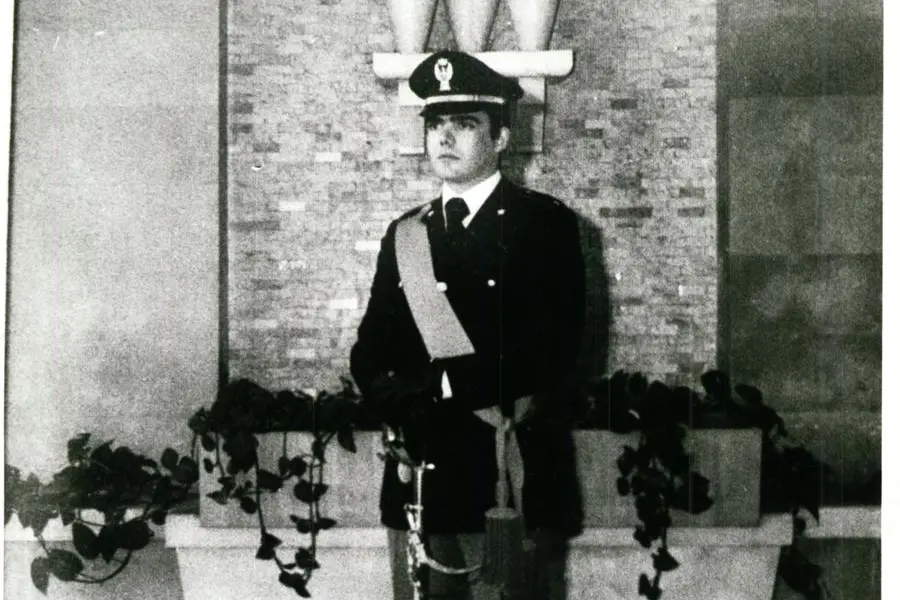 Francesco Straullu, capitano della Polizia di Stato, ucciso dai Nar il 21 ottobre del 1981 (foto archivio L'Unione Sarda)
