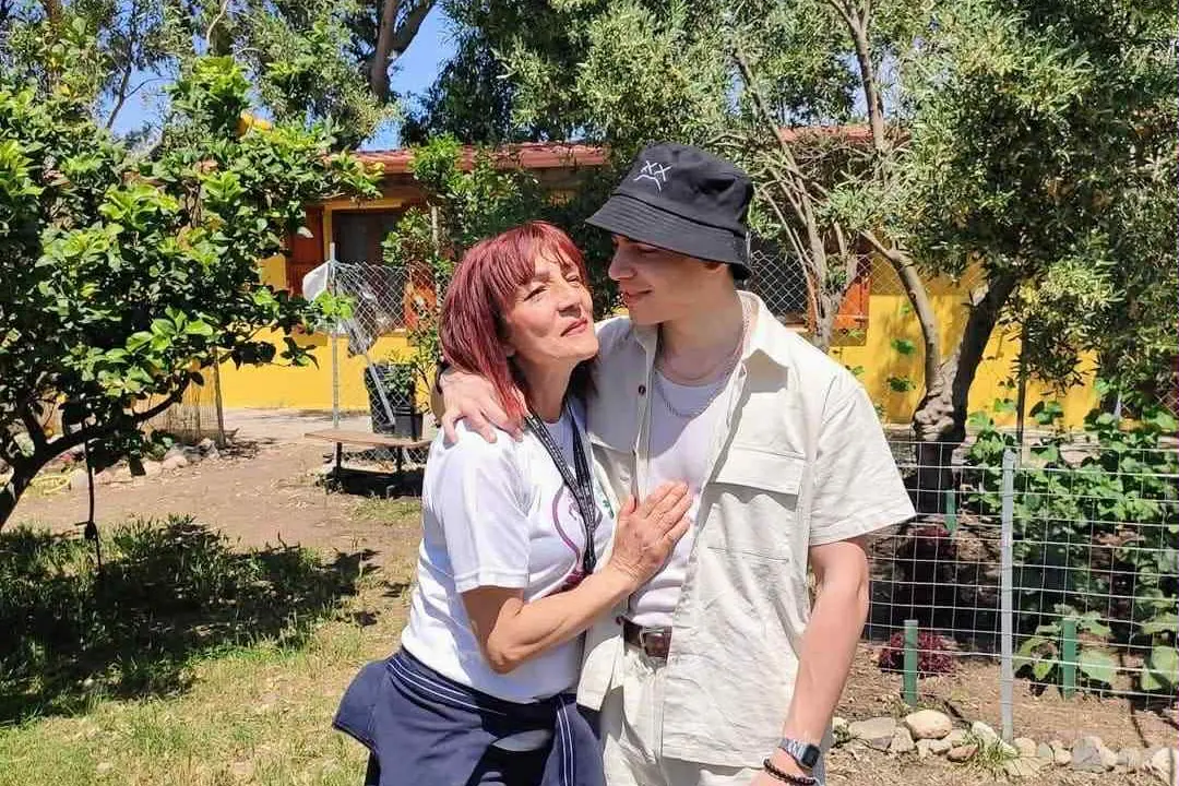 EroCaddeo e la mamma Eva Federico (foto concessa)