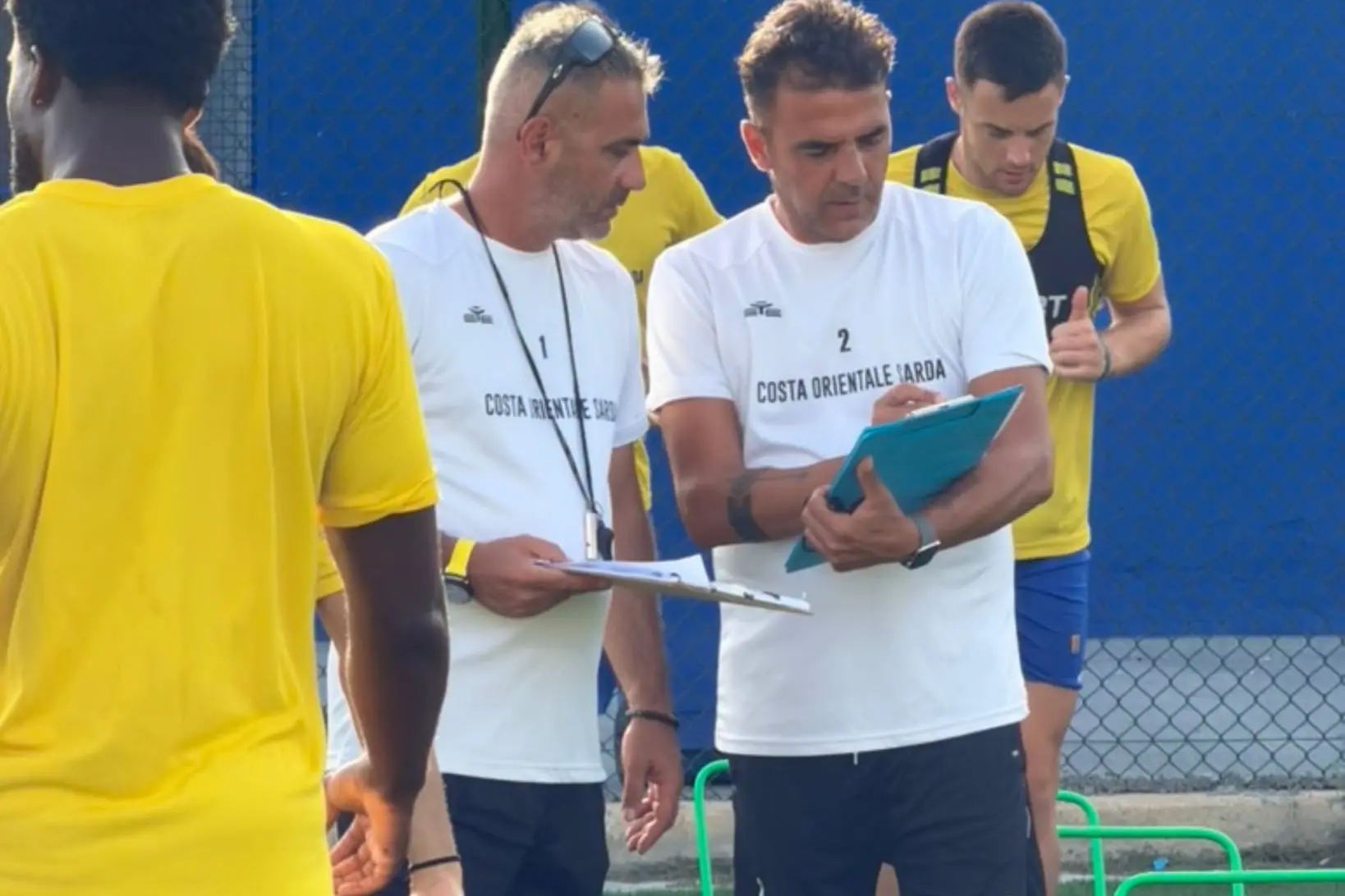 Francesco Loi e Nicola Ruggeri, allenatore e vice allenatore della Cos