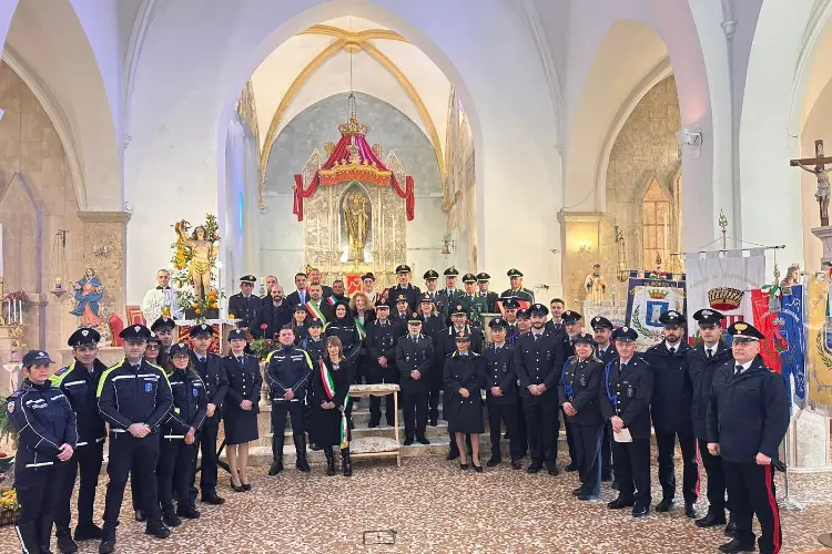 Le polizie locali a Sennori (foto concessa)