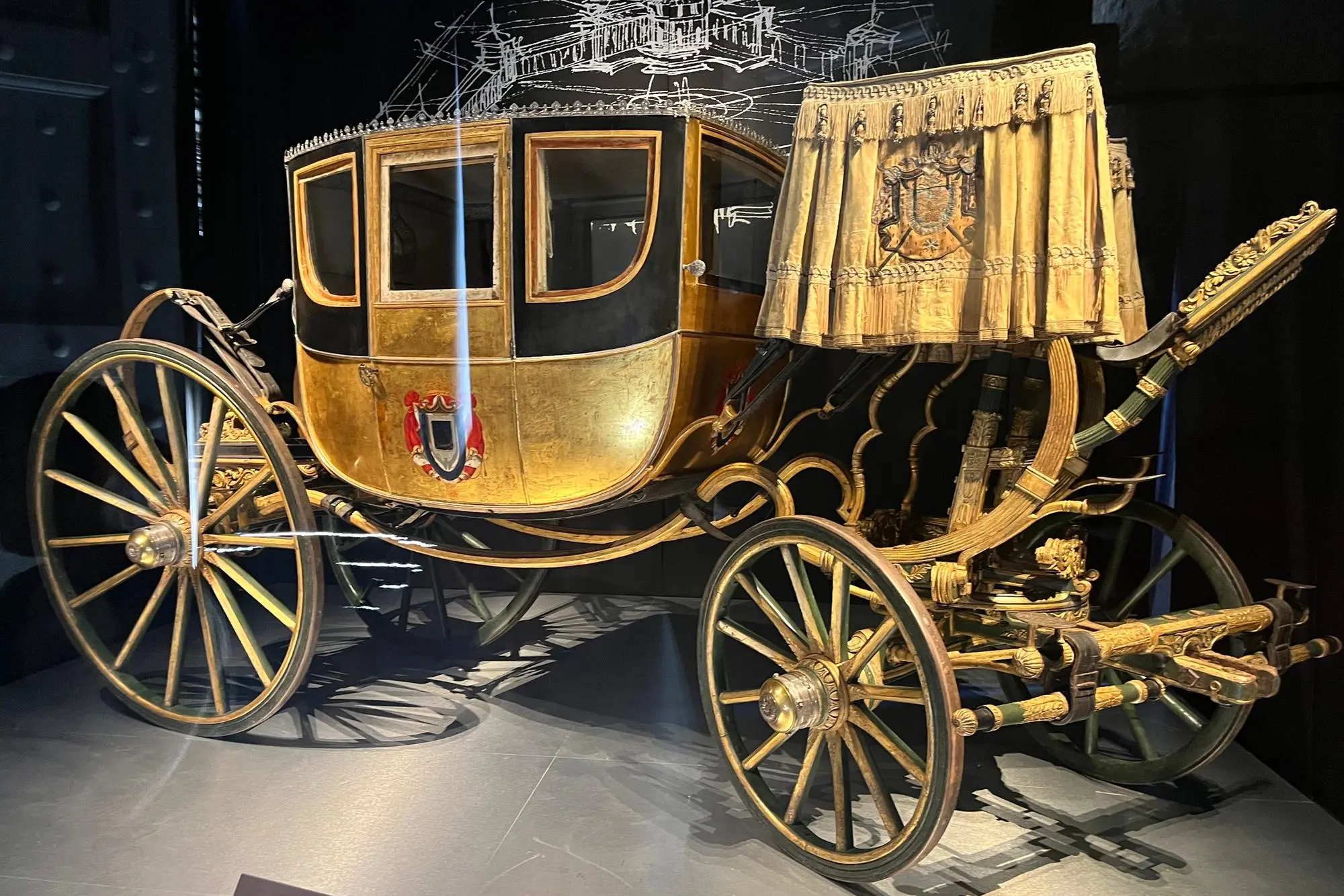 La carrozza di Napoleone esposta a Stupinigi (s. p.)