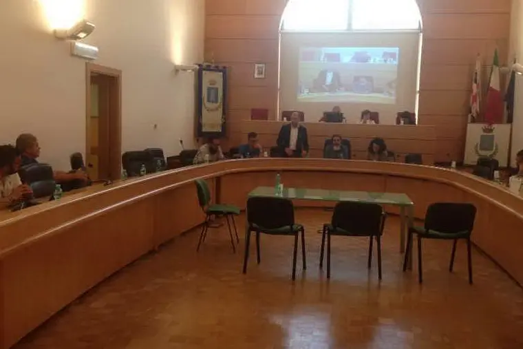 La sala consiliare (foto M. Pala)