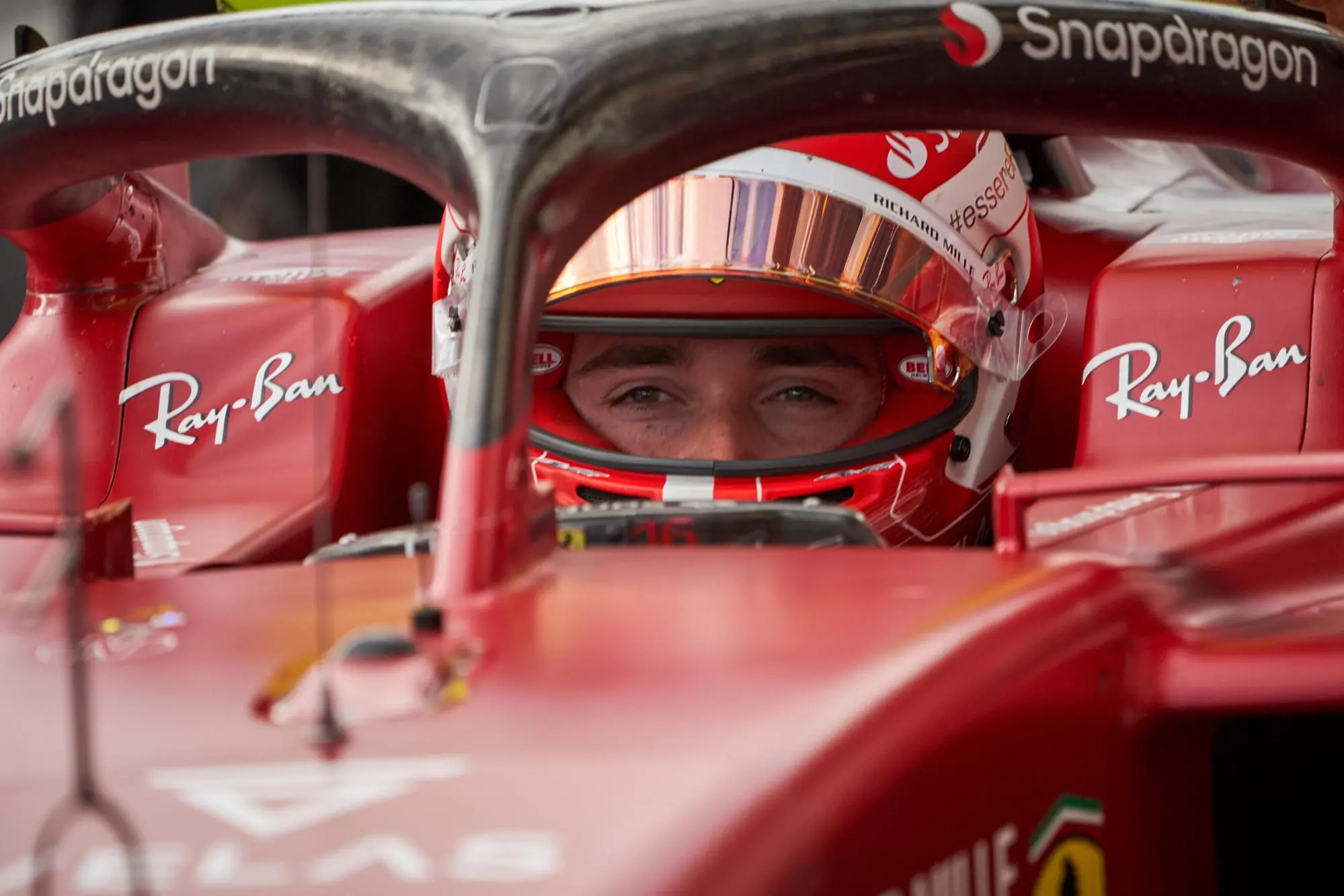 epa10019367 Monaco's Formula One driver Charles Leclerc of Scuderia Ferrari in his car for the second practice session of the Canada Formula One Grand Prix at the Gilles Villeneuve circuit in Montreal, Canada, 17 June 2022. The Formula One Grand Prix of Montreal will take place on 19 June 2022. EPA/ANDRE PICHETTE