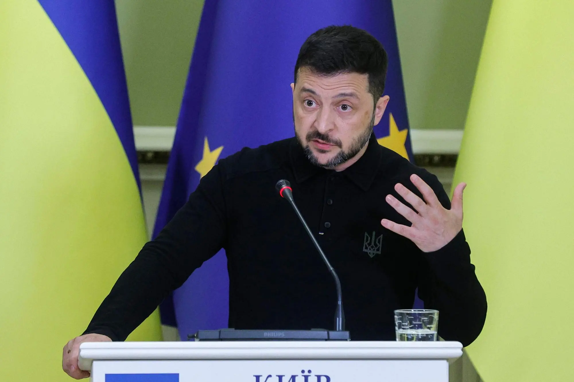Volodymyr Zelensky (foto Ansa/Epa)