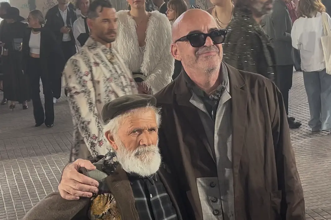 Ignazio Loi e Antonio Marras alla Milano Fashion Week (foto L'Unione Sarda)