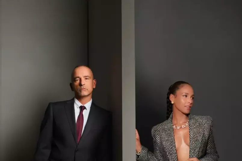 Eros Ramazzotti e Alicia Keys (Ansa)
