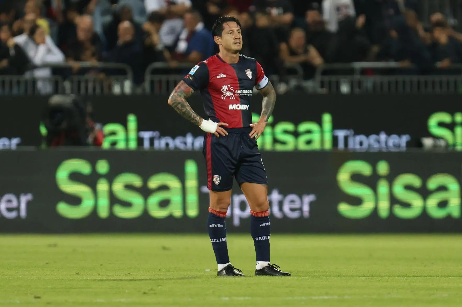 Gianluca Lapadula, attaccante del Cagliari (foto Fabio Murru)