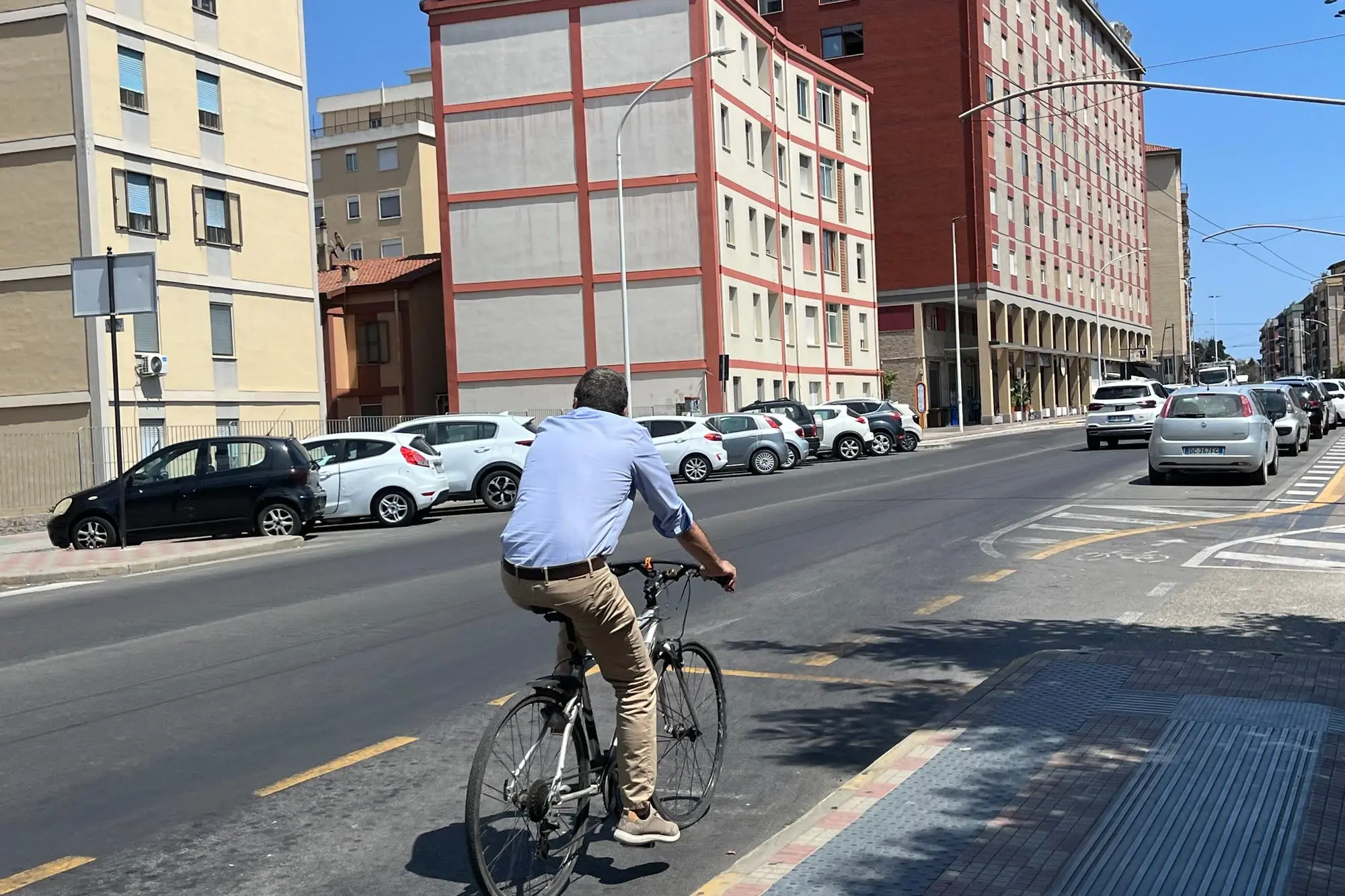 Piste ciclabili a Cagliari (foto Zedda)