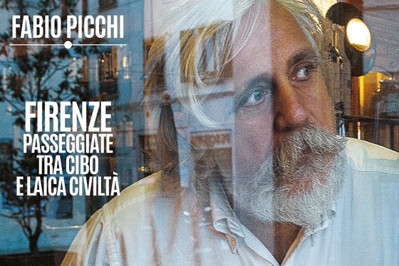 Fabio Picchi sulla copertina di un suo libro (Ansa)