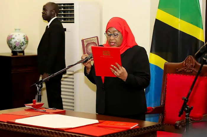 Samia Suluhu Hassan, presidente della Tanzania (Ansa - Epa)