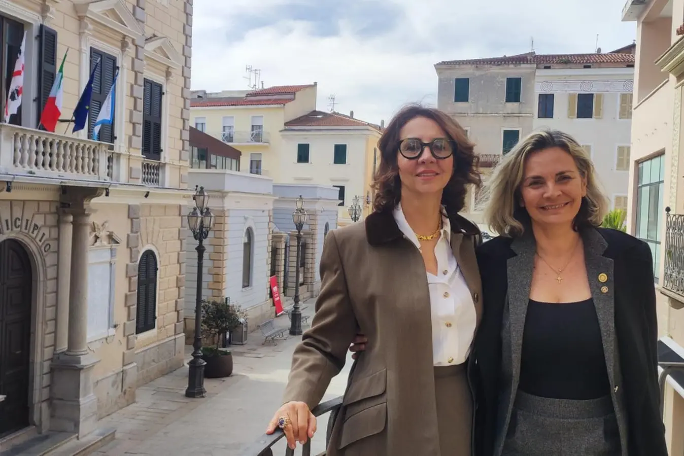La Maddalena. Le presidenti dei Rotary Club di La Maddalena e Bastia (foto Ronchi)