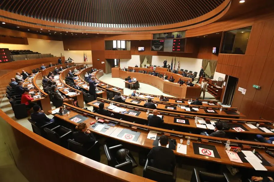 L'aula del Consiglio regionale (Archivio L'Unione Sarda)