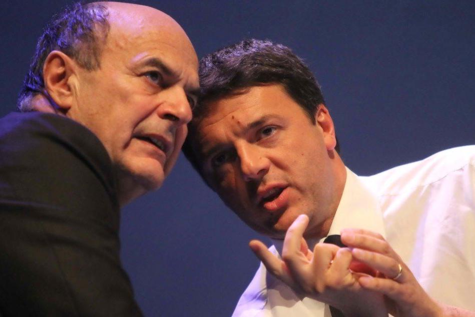 Pier Luigi Bersani e Matteo Renzi