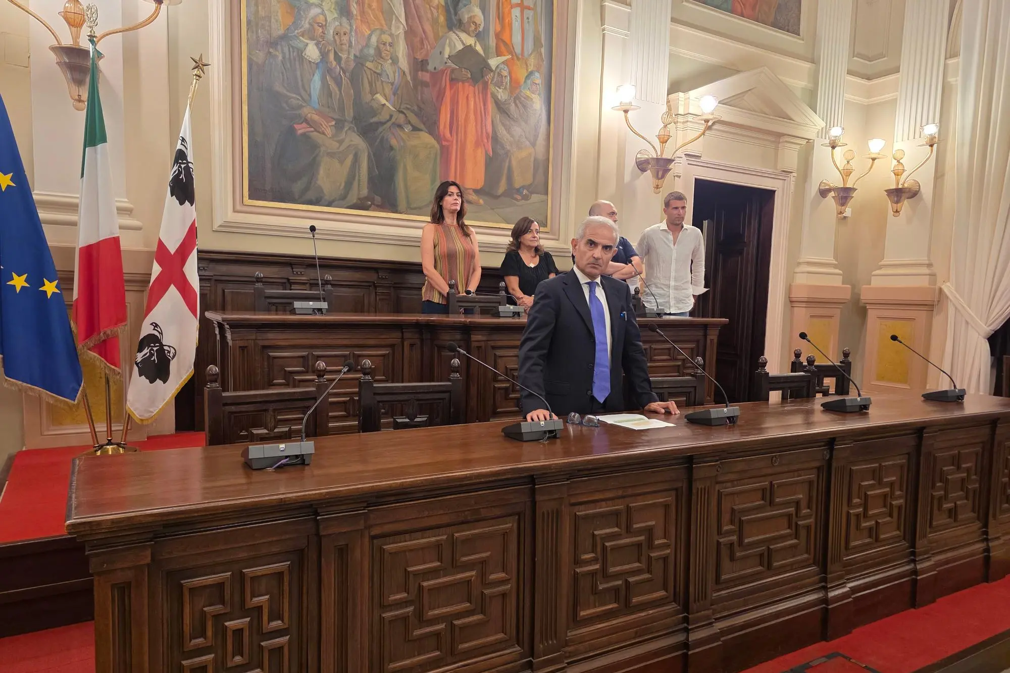 Il presidente della commissione elettorale Antonio Piga