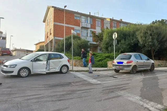 Un incidente a Porto Torres (foto Pala)