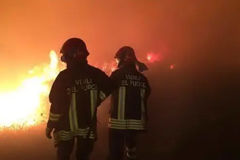 Un intervento dei vigili del fuoco