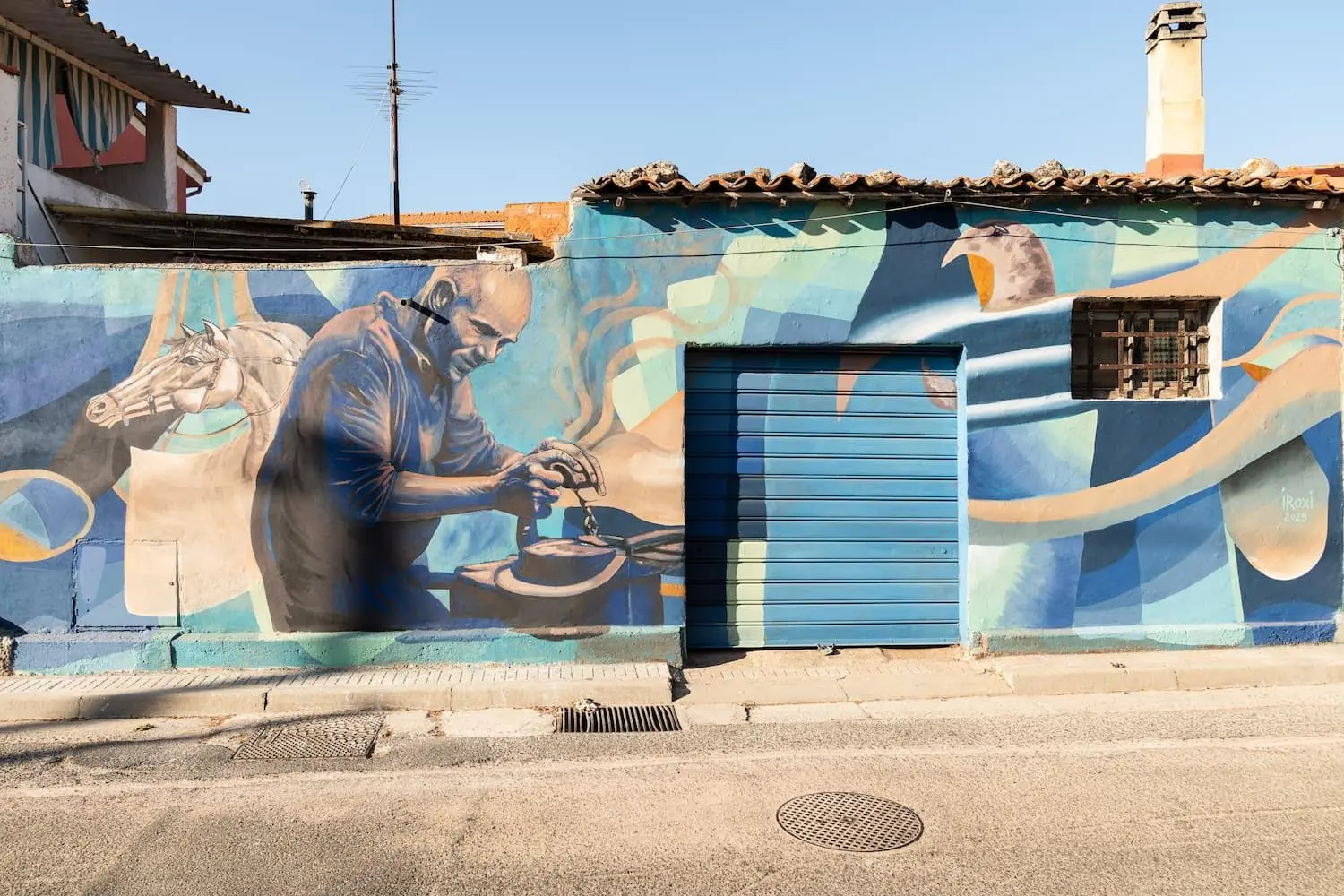 Baratili San Pietro, il murale di Giorgio Casu
