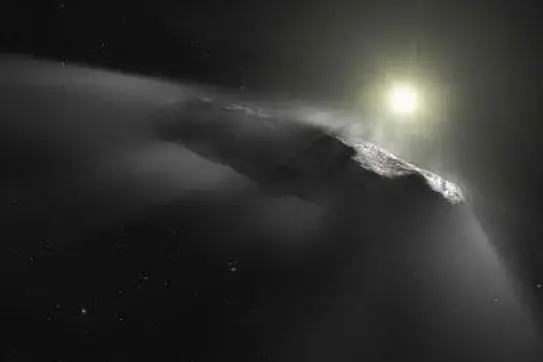L'artista immagine di "Oumuamua" diffusa dall'Esa