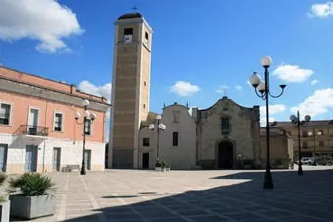 La chiesa parrocchiale di Santa Chiara a San Gavino (L'Unione Sarda - foto Pintori)