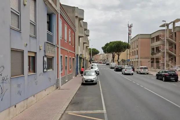 Via Italia a Pirri.