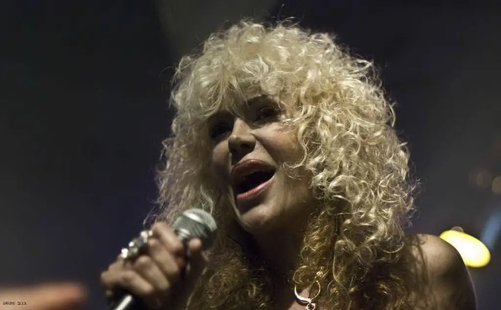 Durante un concerto del 2008