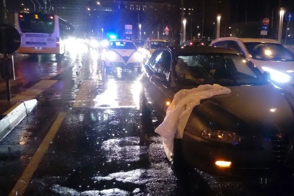 L'incidente a Cagliari