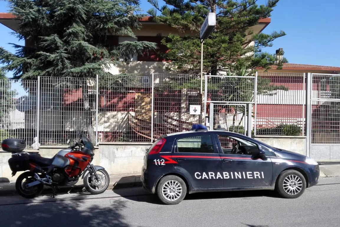 La caserma dei carabinieri di Samassi