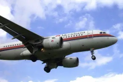 Un aereo della compagnia Meridiana Fly