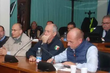 Il capo della Protezione civile Franco Gabrielli col presidente della Regione Cappellacci