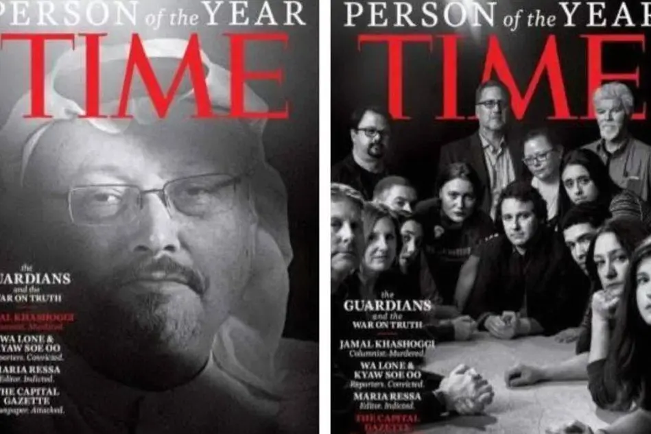 Due delle copertine del Time Magazine