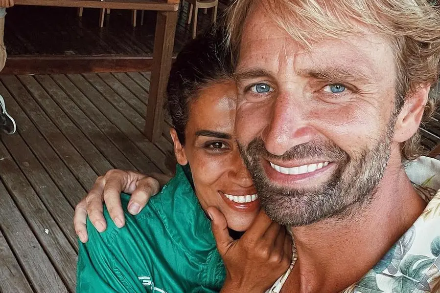 Francesca Lodo con Massimiliano Rosolino (foto da Instagram)