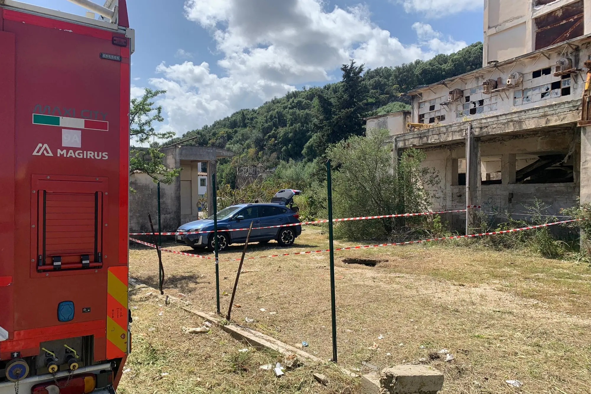 Il luogo del ritrovamento del corpo (Foto: Ungredda)