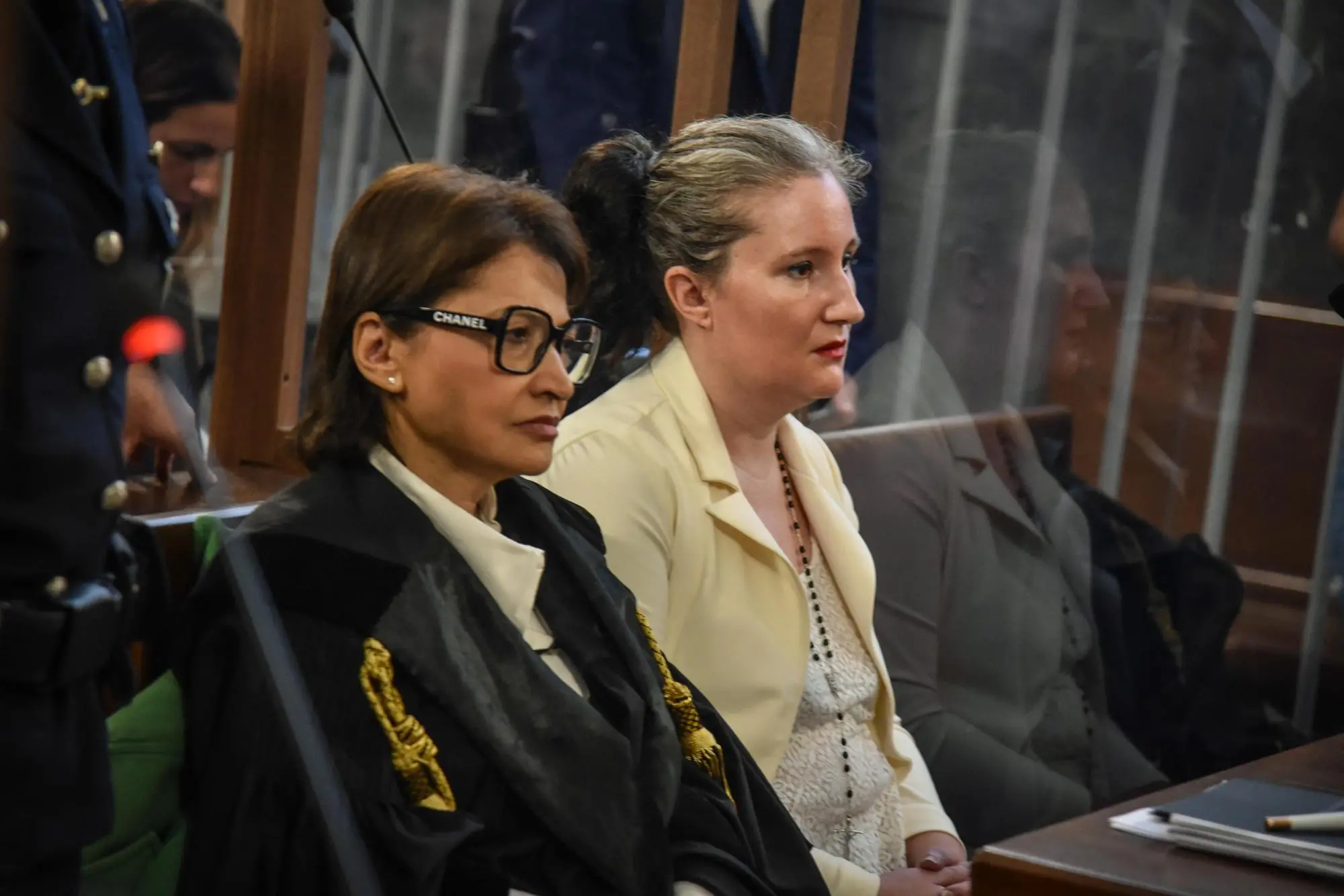 Alessia Pifferi con l'avvocato Alessia Pontenani all'udienza processo Pifferi, Milano 10 Ottobre 2023 ANSA/MATTEO CORNER