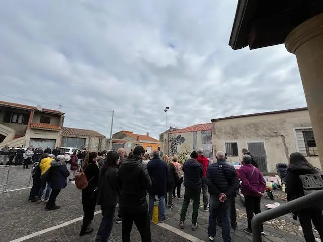 La protesta (Foto Sara Pinna)
