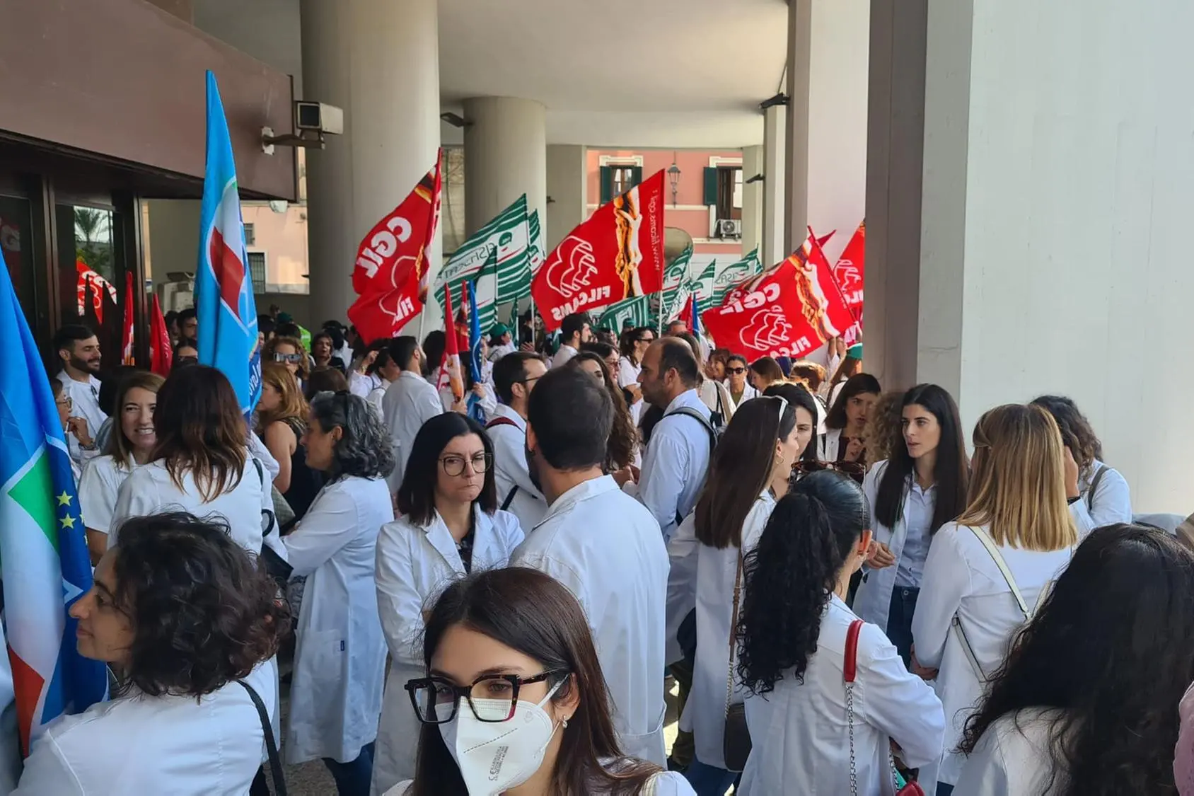 La protesta a Cagliari dei farmacisti sardi (15 -10 - 2025 Fr.Me.)
