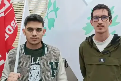 La protesta degli studenti a Cagliari (foto da frame video)