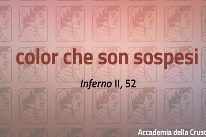 Le parole di Dante (foto pagina Facebook Accademia della Crusca)