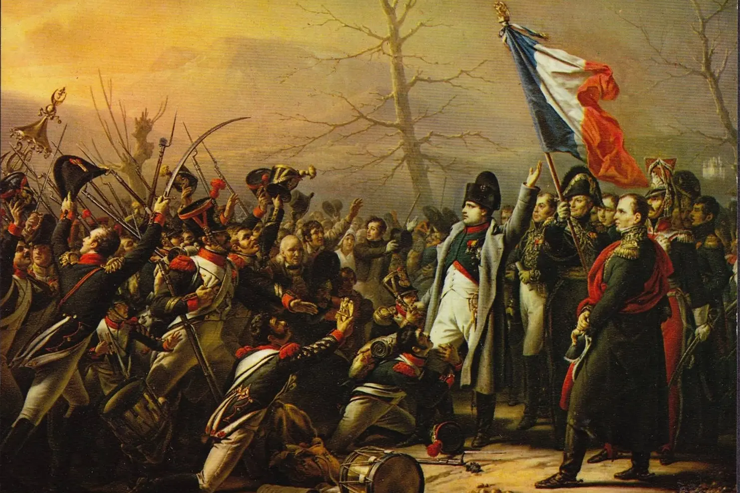 Napoleone in un dipinto del 1818 di Charles de Stauben