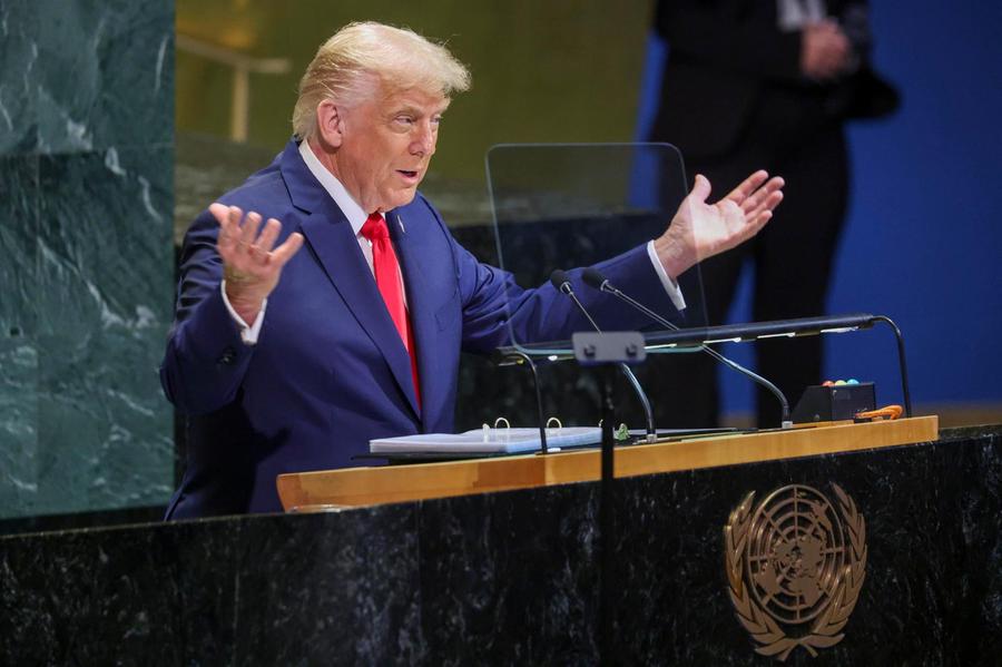 Donald Trump all'Onu: «Riconoscere la Palestina è una ricompensa per Hamas»