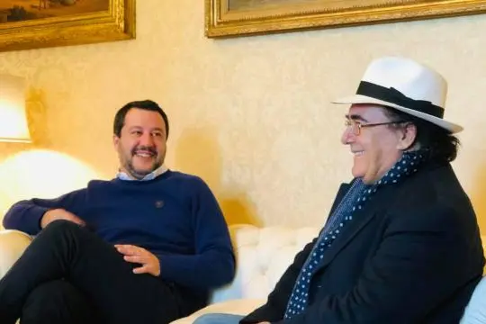 Salvini e Al Bano (foto da Facebook @MatteoSalvini)