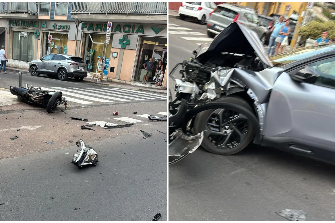L'incidente a Cagliari