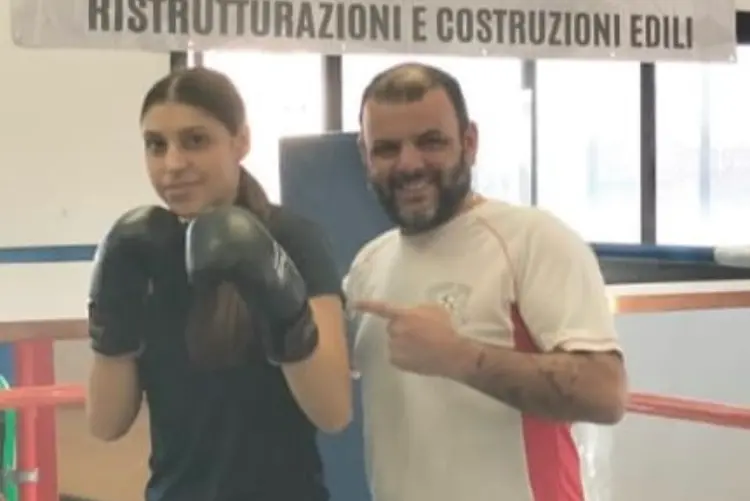 Chiara Coghene con il maestro Tinteri