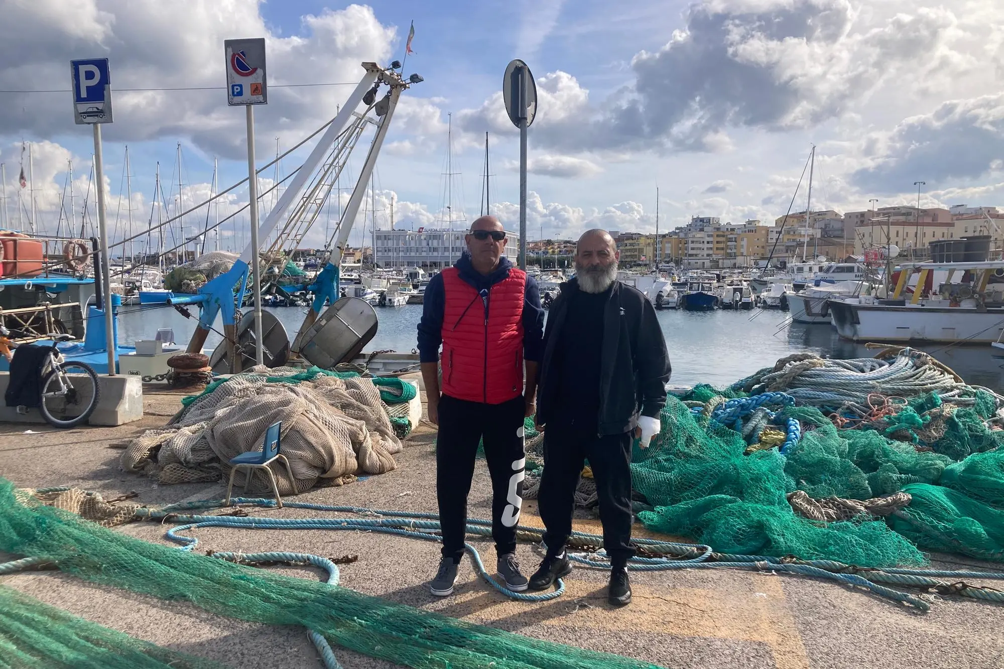 Gli armatori Lorenzo Nieddu e Giovanni Chessa di Porto Torres (foto Pala)